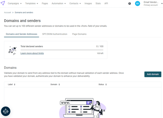 Mailjet domain authentication