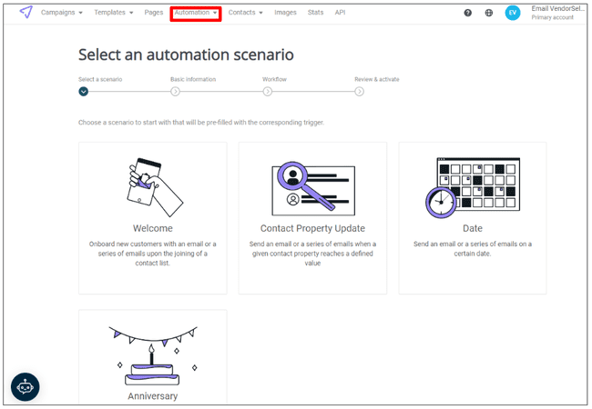 Mailjet email automation