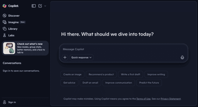 Microsoft Copilot ChatGPT alternative