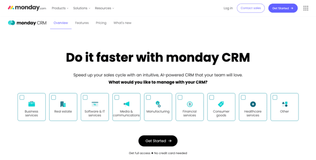 Monday.com Salesforce gestión de proyectos de ventas alternativas