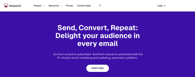 Moosend, alternativa a Yotpo para pymes que envían emails
