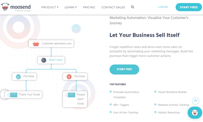 Moosend email marketing automation