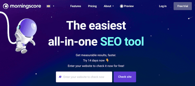 Morning score keyword research tool that gamifies keyword tracking