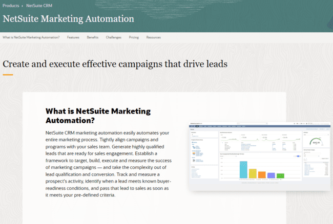 Netsuite marketing automation