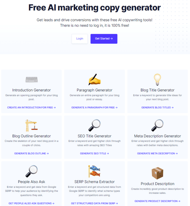 NeuralText free marketing copy generator