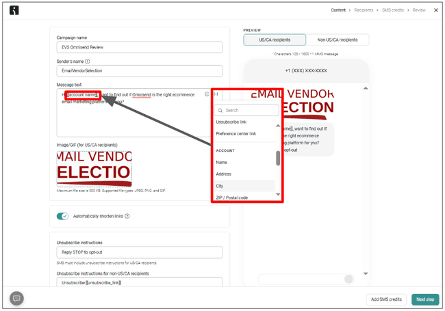Omnisend SMS ecommerce omnichannel marketing