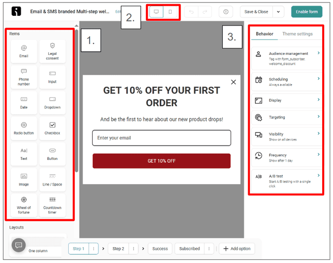 Omnisend form builder review