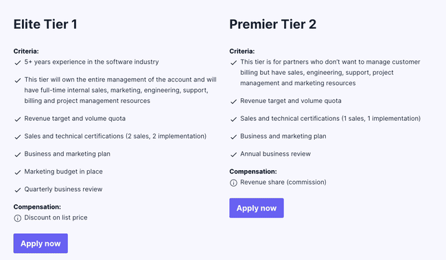 Pipedrive solution providers program tier levels