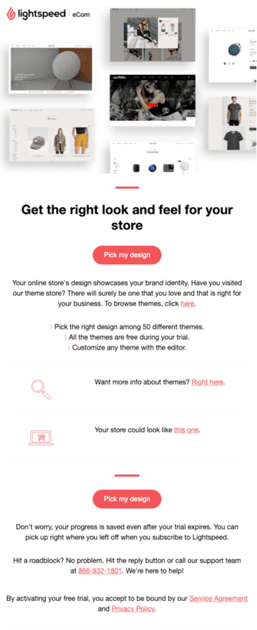 plantillas de correo electrónico HTML de incorporación de SaaS