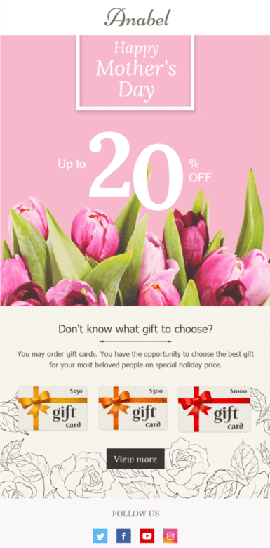 plantillas de correo electrónico del día de la madre
