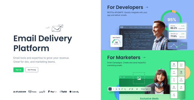 Plataforma de entrega de email Mailtrap para fintech