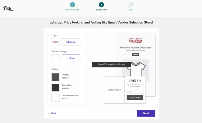 plataforma de marketing de comercio electrónico Privy para email y SMS marketing