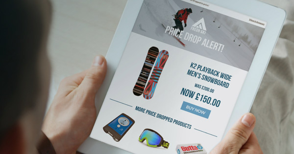 Price Drop triggered email example
