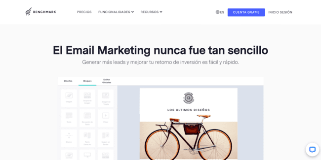 Reseña de Benchmark email marketing