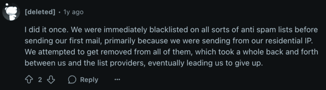 Reseña negativa de soluciones autoalojadas