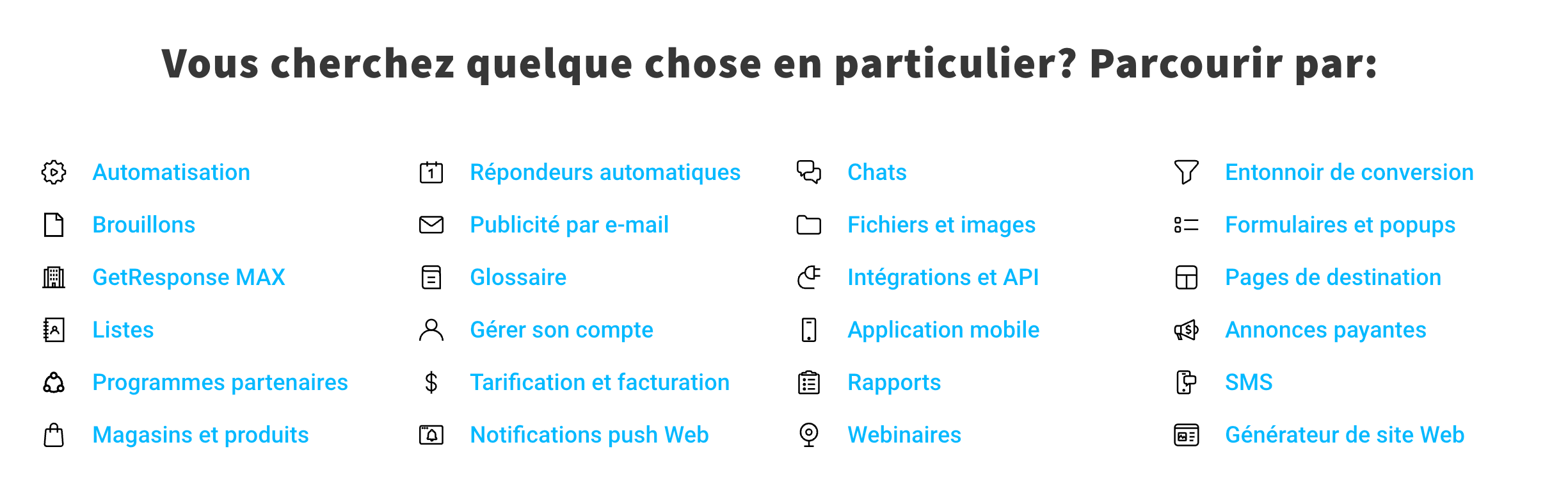 Revue du centre d_aide de GetResponse 