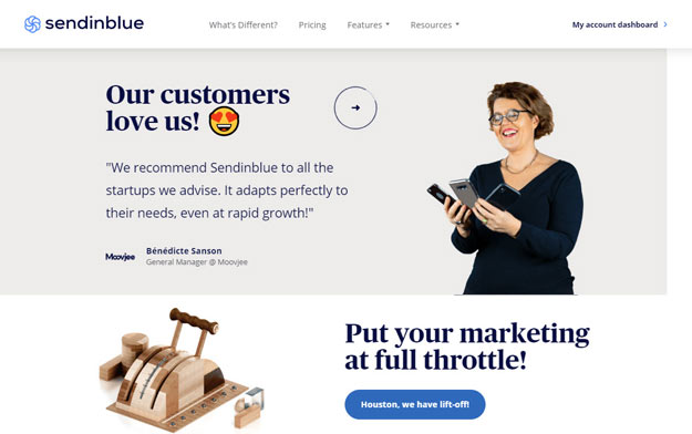 Revue du marketing par courriel SendinBlue
