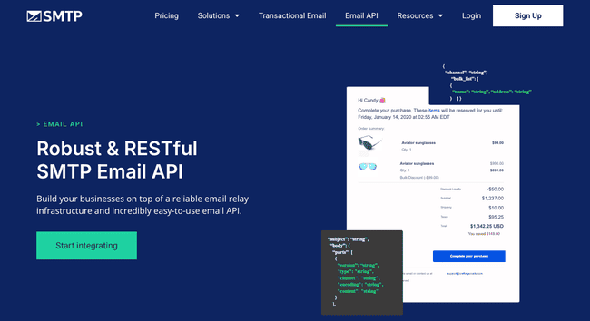 SMTP.com deliverability service for transactional and bulk emails