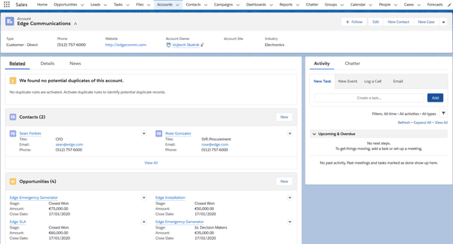 Salesforce Sales Cloud automation tool