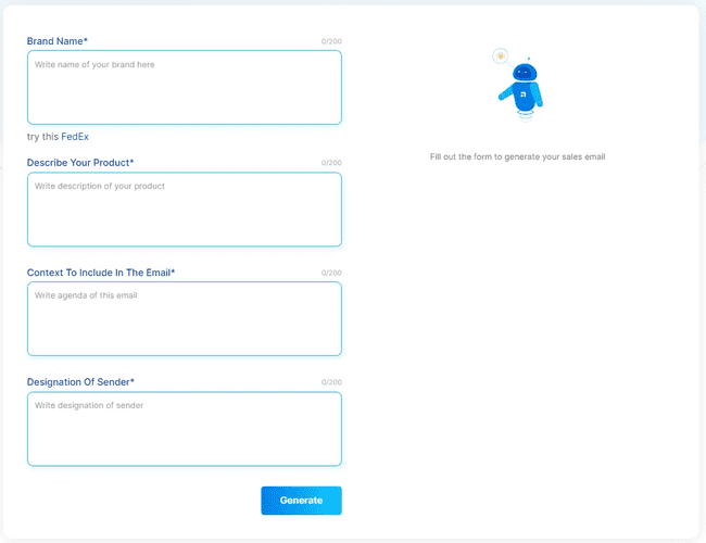 Scalenut dashboard for generating email copy