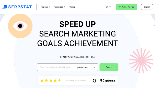 Serpstat easy-to-use seo software