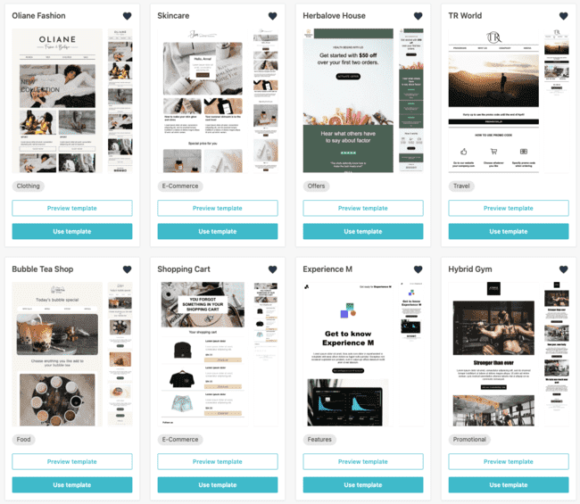 servicio de email marketing de Moosend para tiendas de Shopify