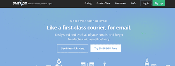 Serviço SMTP SMTP2GO