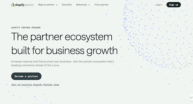 Shopify partner ecosystem program