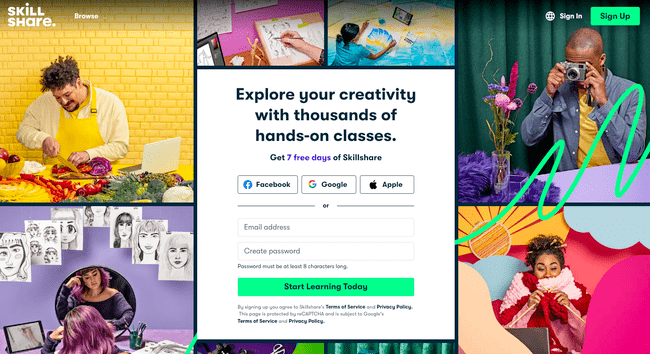 Skillshare online learning platforms