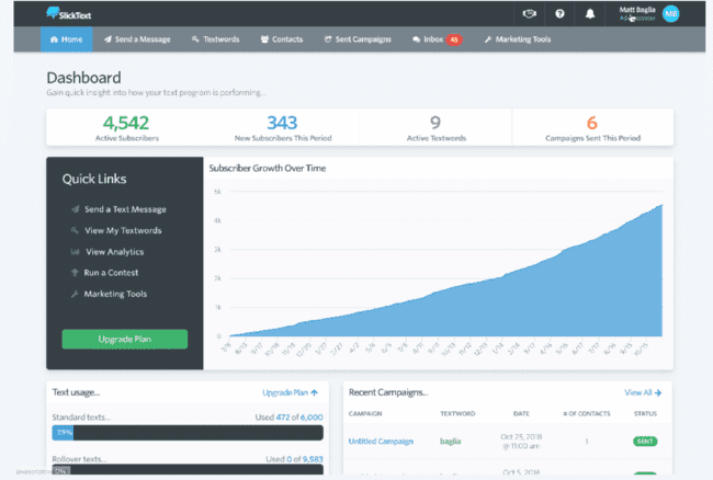 SlickText all-in-one text messaging platform