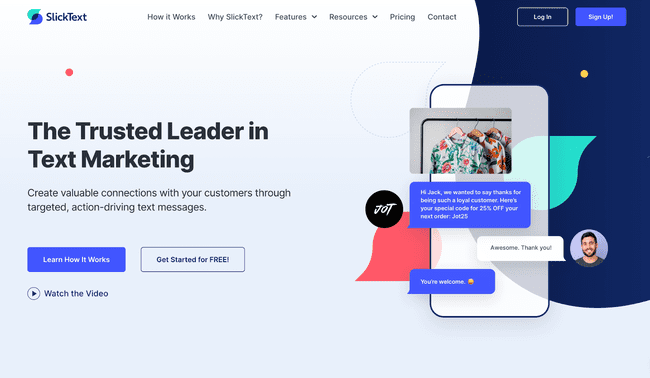 SlickTexting SMS marketing tool with lead generation