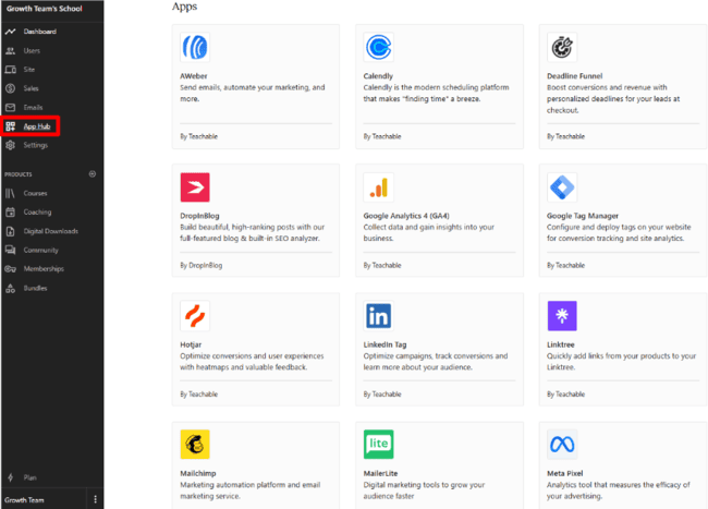 Teachable integrations