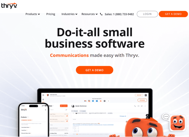 Thryv crm system with email marketing
