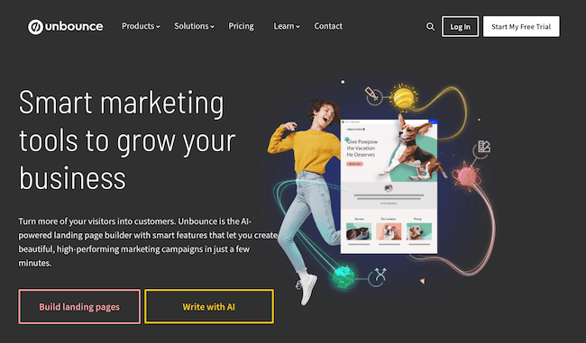 Unbounce landing page optimization tool