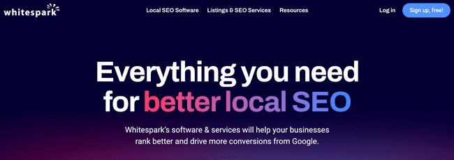 Whitespark keyword rank tracking tool for businesses