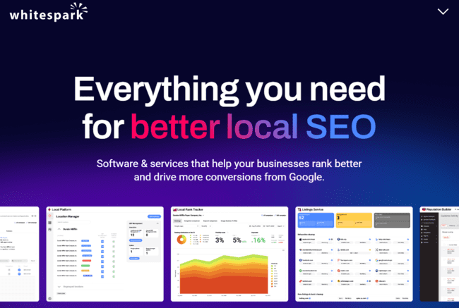 Whitespark local SEO rank tracker