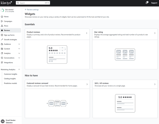 Widgets de reseñas de Shopify