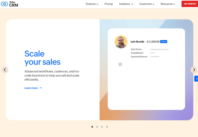 Zoho CRM for customer retention and sales efforts