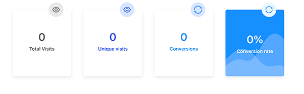 landing page stats