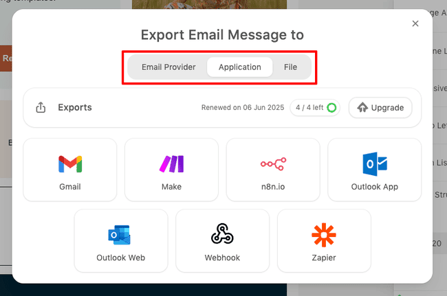 apps you can export html email to in Stripo