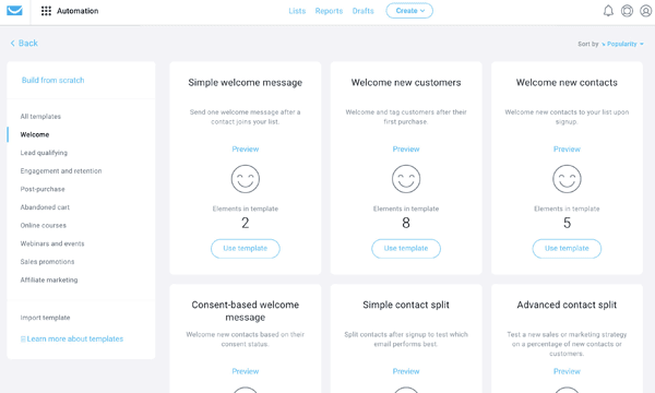 automatizacion de email de getresponse