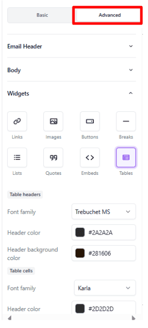 beehiiv email editor advanced styling options