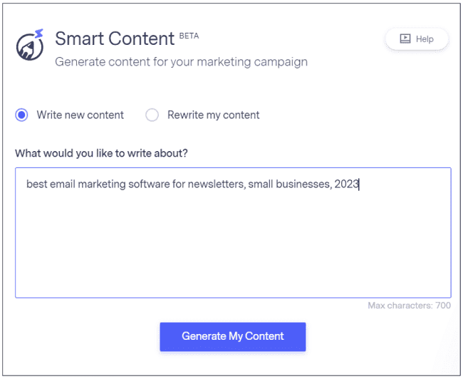 boletines de contenido inteligente de Benchmark