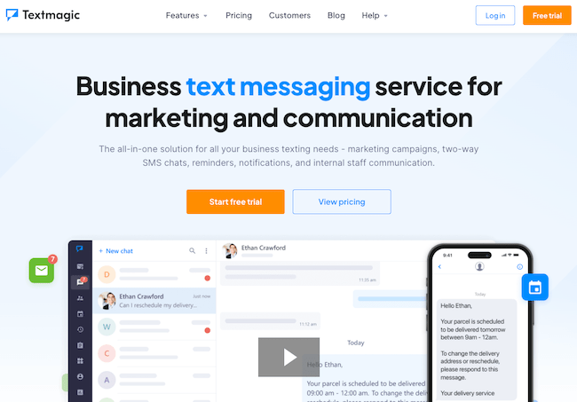 business text SMS messaging marketing service Textmagic