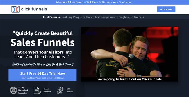 clickfunnels sales funnel builder