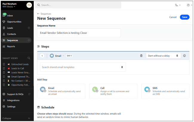 creador de secuencias de cierre
