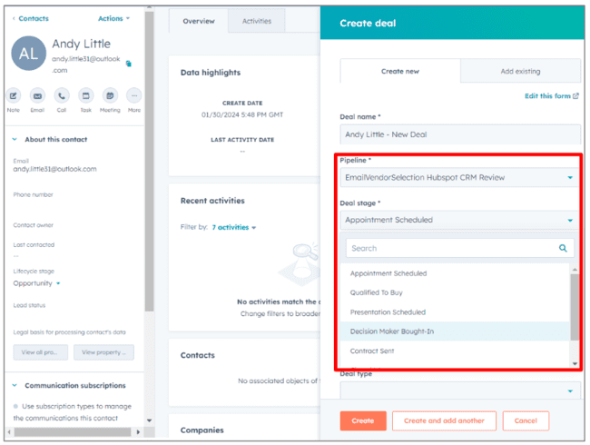 creating a sales pipeline in Hubspot CRM