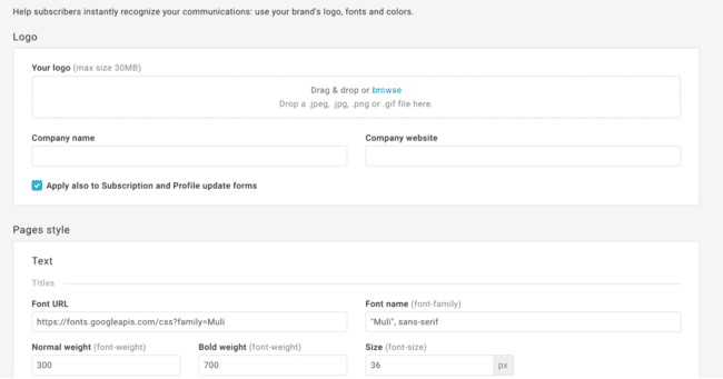 designing an opt-in form in Mailup