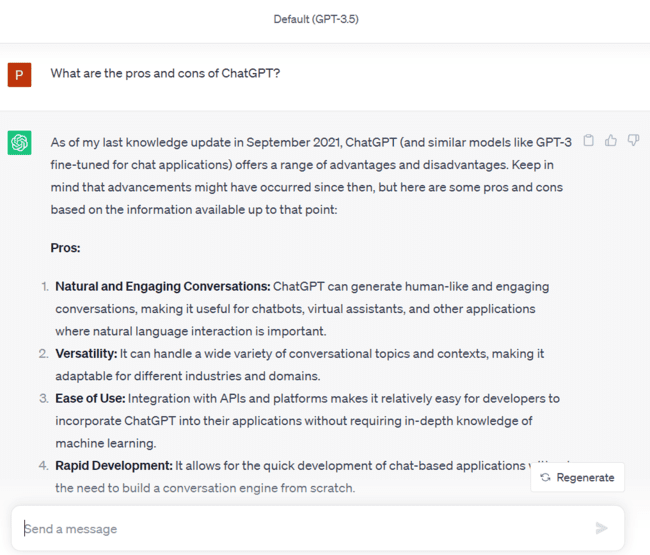 ejemplo de escribir con IA de ChatGPT