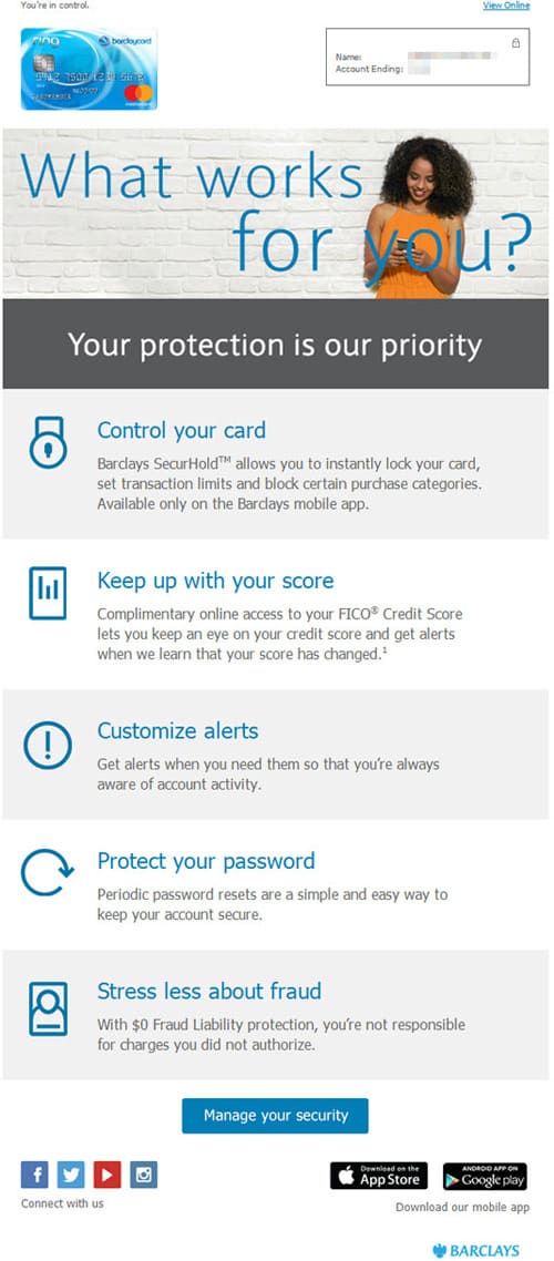 email campaign for financial literacy program